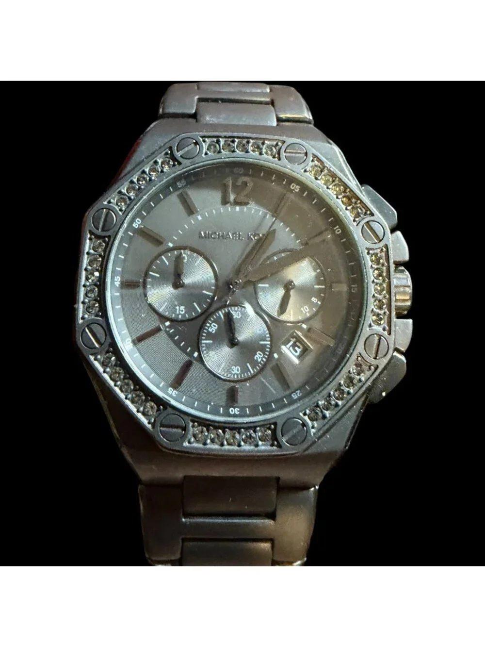 Michael Kors MK5506 Stainless Steel Chronograph Watch With Crystal Accents